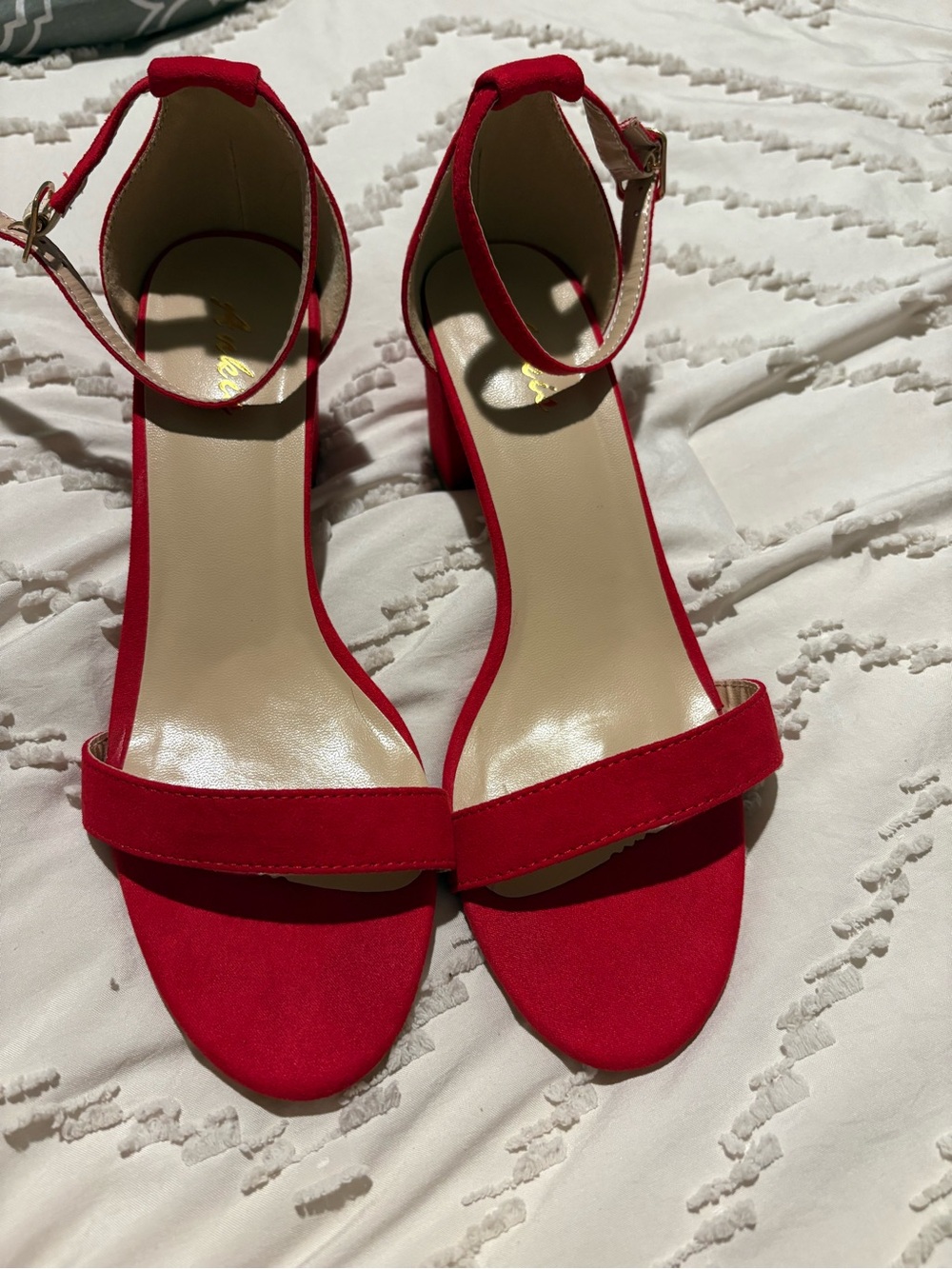 Red 2 inch heels